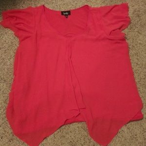 Coral Flowy Shirt